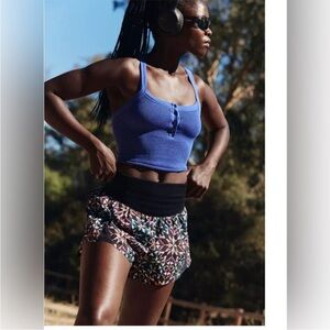 Free People movement All Clear Scrunched Henley Tank. NWOT